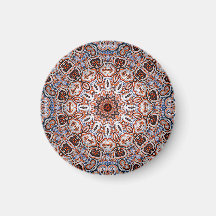 Motivo de Mandala em Tons Neutros