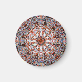 Imã Motivo de Mandala em Tons Neutros