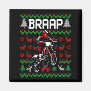 Imã Moto de Natal Motocross Braap Bicicleta de Terra