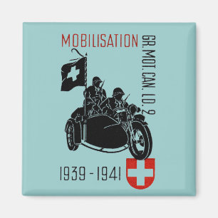 Imã Motocicleta Recon suíça de WWII