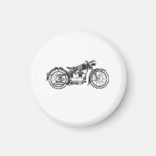 Imã Motocicleta Retroativa - Eu Amo Minha Motocicleta