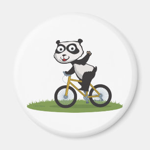 Imã Motociclista do urso de panda