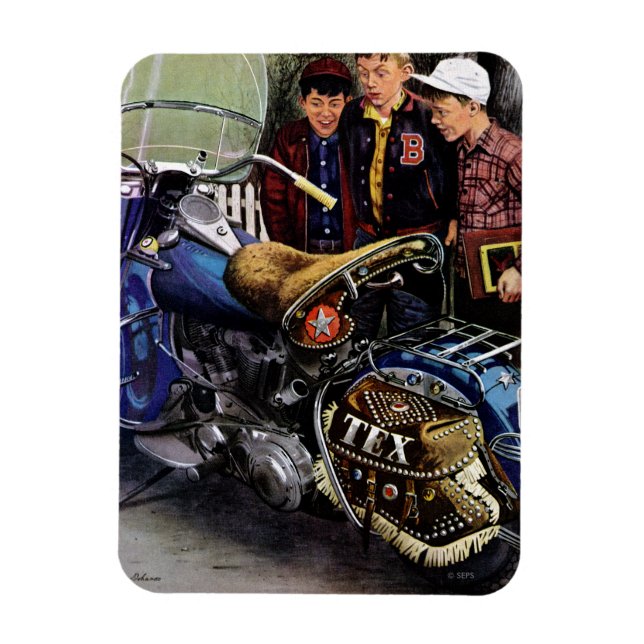 Ímã Motociclo do Tex (Vertical)