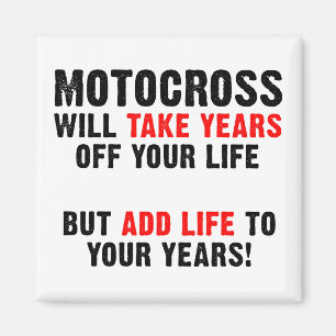 Imã Motocross Life To Your Anos Dirt Bike Magnet