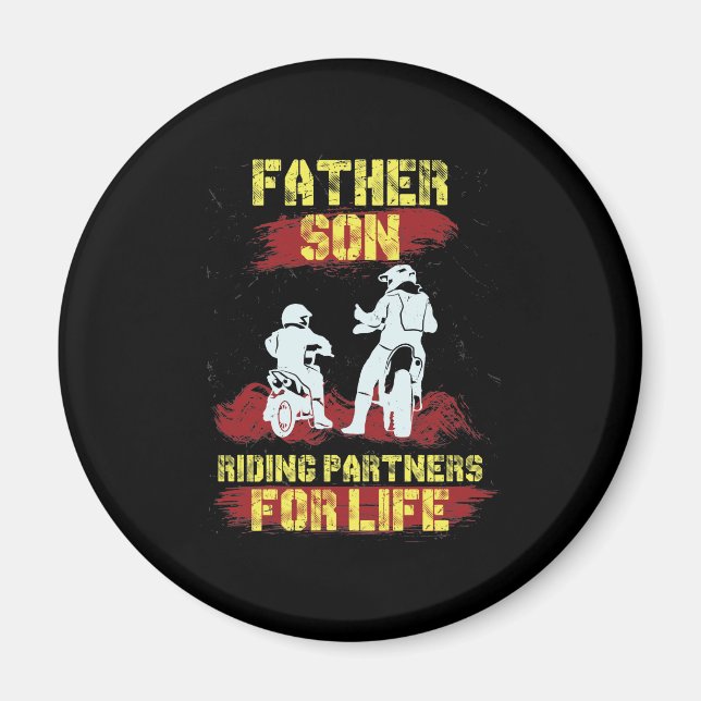Imã Motocross Padre Son Riding Partners (Frente)