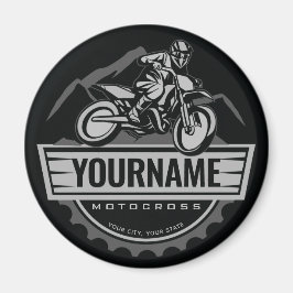 Imã Motocross Rider Rider Ringue Personalizada da Corr