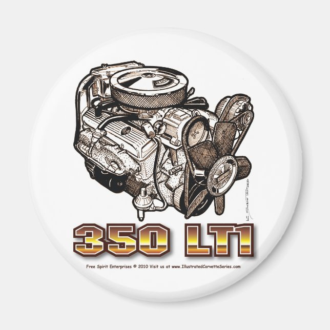 Imã Motor Corvette 350 LT1 (Frente)