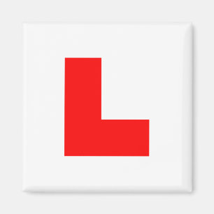 Imã Motorista Aprendiz Placa L / Noite de Galinhas Des