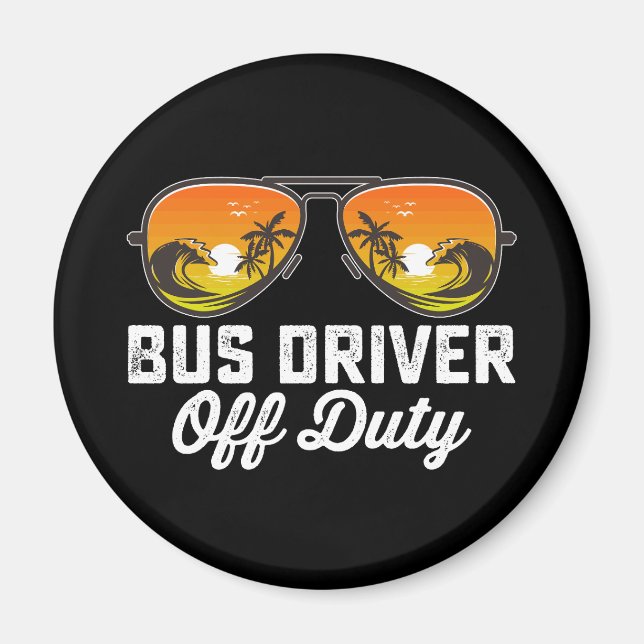 Imã Motorista de Ônibus Fora de Serviço Óculos de Sol  (Frente)