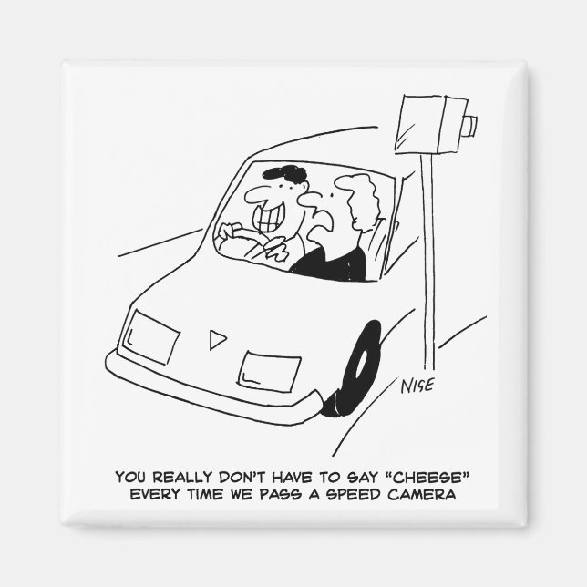 Imã Motorista diz queijo ao atravessar uma câmera de v (Frente)