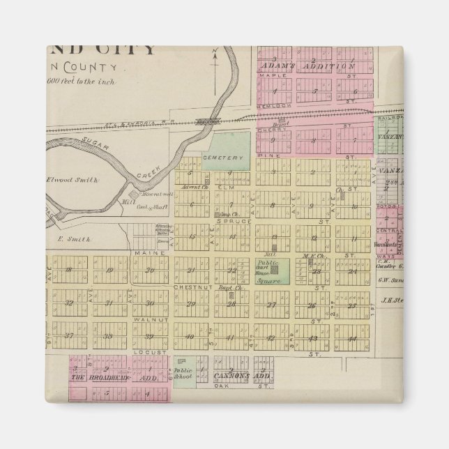 Imã Mound City, Blue Mound e Arrington, Kansas (Frente)