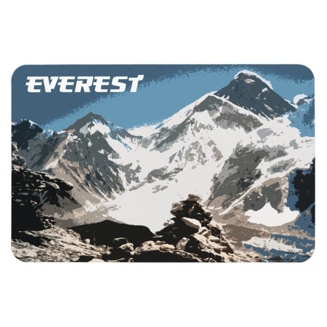 Ímã Mount Everest View, Nepal (Horizontal)