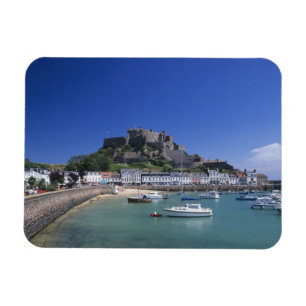 Ímã Mount Orgueil Castle e Harbor, Gorey, Jersey