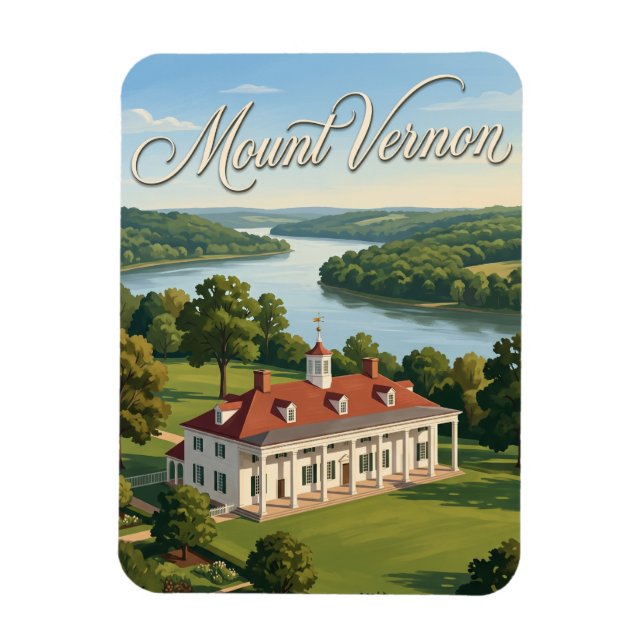 Ímã Mount Vernon Virgínia (Vertical)
