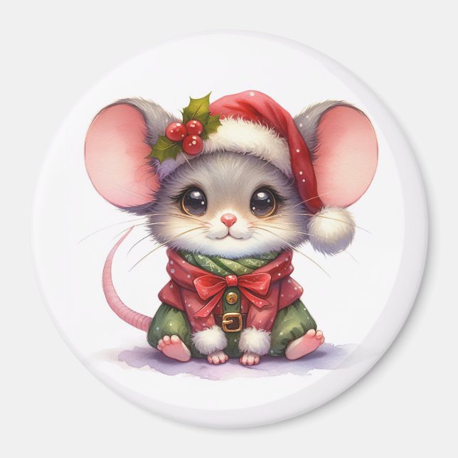 Imã Mouse de Natal (Frente)