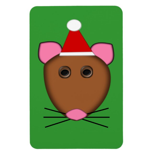 Ímã Mouse Magnet Feliz de Natal (Vertical)