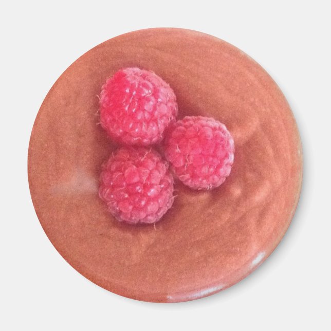 Imã Mousse de Chocolate com Framboesas (Frente)