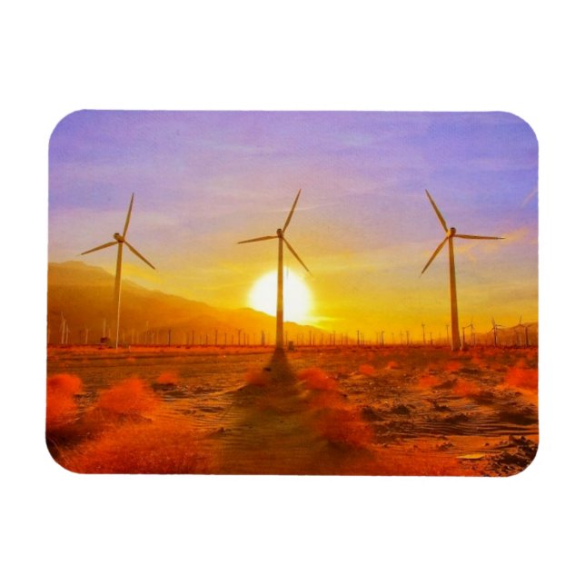 Ímã Movido por Vento (Horizontal)