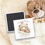 Imã Movimentação do Chá de fraldas de Favoritos do Urs<br><div class="desc">Urso bonitinho favorece o ímã para um chá de fraldas neutro. Itens correspondentes disponíveis em nosso compro.</div>