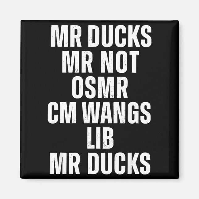 Imã Mr Ducks Mr Not Duck Joke Phonetic Puzzle  (Frente)