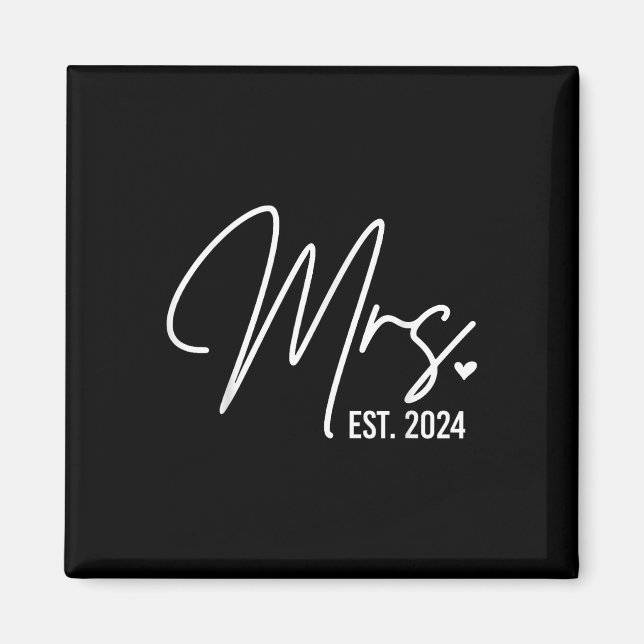 Imã Mrs. Est. 2024 Just Married Wedding For Her Mr &am (Frente)