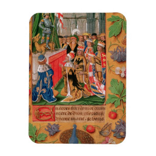 Ímã Ms Add 25698 f.3 Página iluminada de um Livro de H