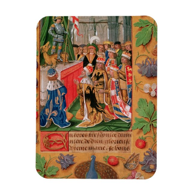 Ímã Ms Add 25698 f.3 Página iluminada de um Livro de H (Vertical)