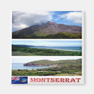 Imã MS - Montserrat - Mosaico - Colagem