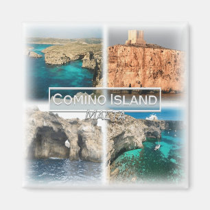 Imã MT0014 Europa, Malta, Comino, geladeira