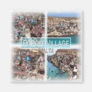 Imã MT0017 Europa, Malta, Popeye Village, geladeira