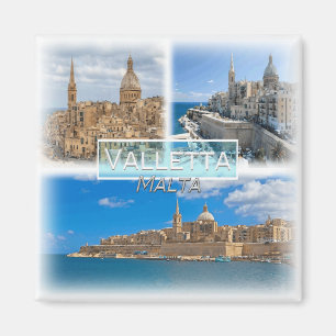 Imã MT0019 Europa, Malta, La Valeta, geladeira