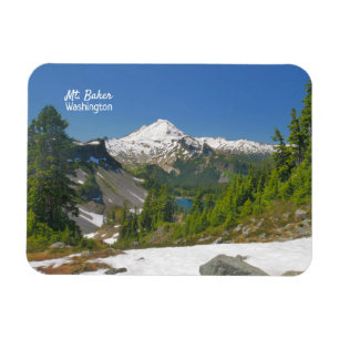 Ímã Mt. Baker Washington Flexible Photo Magnet