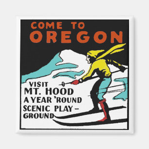 Imã Mt. CAPA OREGON - viagens vintage