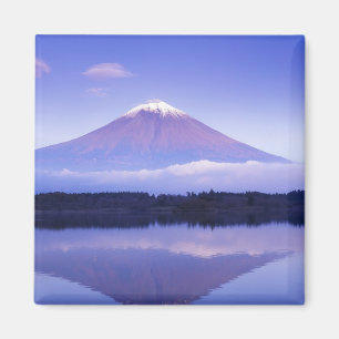 Imã Mt. Fuji com Nuvem Lenticular, Lago Motosu,