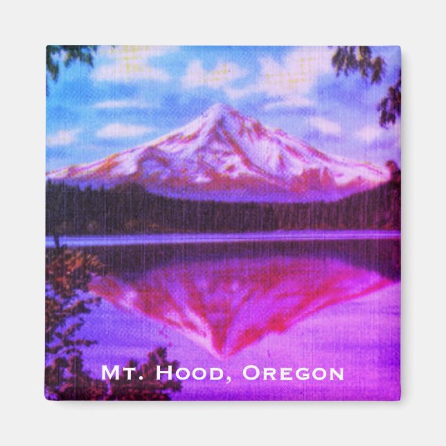 Imã Mt. Hood, Oregon Crystal Clear Lost Lake (Frente)