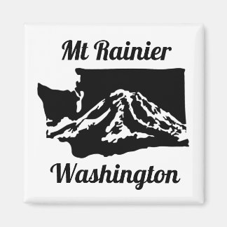 Imã Mt Rainier Magnet - B&W