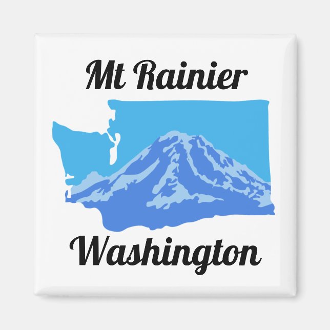 Imã Mt Rainier Magnet - Cor (Frente)