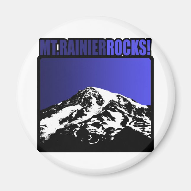 Imã Mt. Rainier Rocks! (Frente)