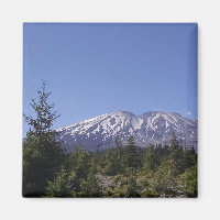 Mt. Rua. Helens no dia ensolarado Fotografia
