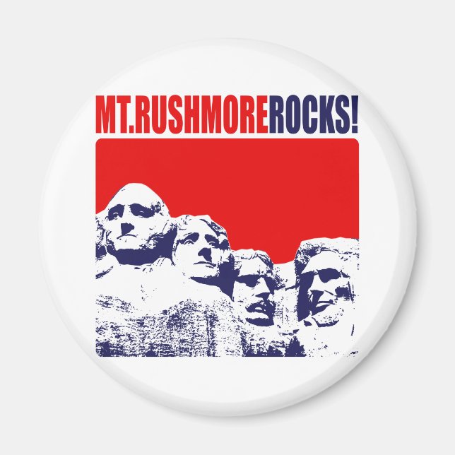 Imã Mt. Rushmore Rocks! (Frente)