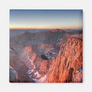 Imã Mt Whitney e nascer do sol dos pináculos - fuga d
