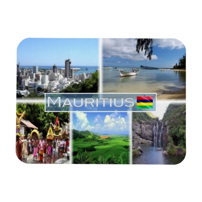 Ímã MU Maurícia - Port Louis - (Horizontal)