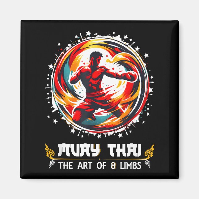 Imã Muay Thai Kickboxing MMA Boxe Tailandês Arte Muay  (Frente)