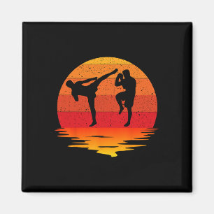 Imã Muay Thai Retro Vintage Artes Marciais Combate Box
