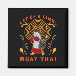 Imã Muay Thai Tailândia Punho Ringue Joelho Lutador Té