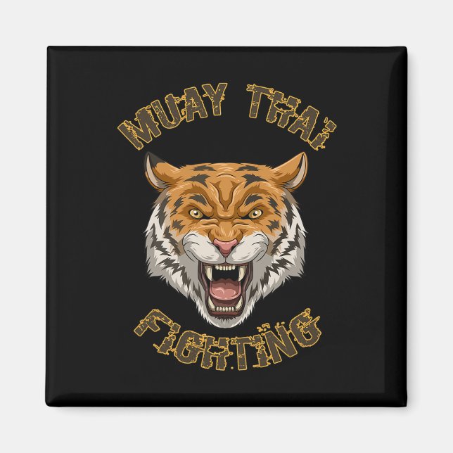 Imã Muay Thai Tiger - Presente de Boxe Tailandesa e Ki (Frente)