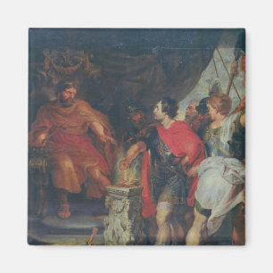 Imã Mucius Scaevola antes de Lars Porsena, c.1618-20