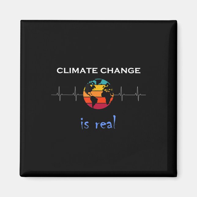 Imã Mudança Climática É Real Para a Proteção Ambiental (Frente)