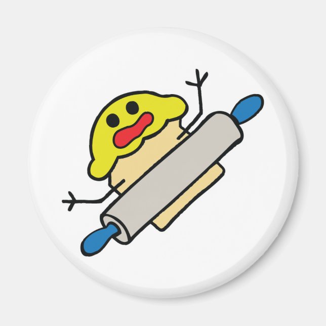 Imã Muffin achatado - Magnet (Frente)