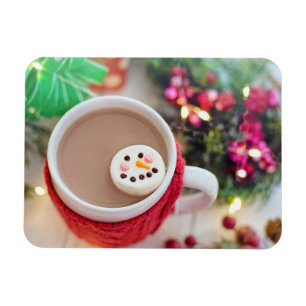 Ímã Mug of Christmas Cocoa, Snowman Marshmallow